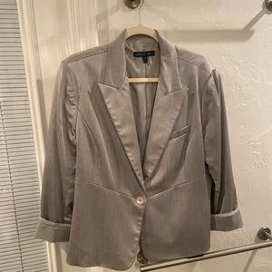 Lafayette 148 New York Gray/Silver Blazer